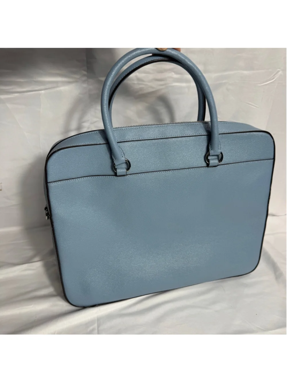 Women's Coach Laptop Bag One Size Blue Silver